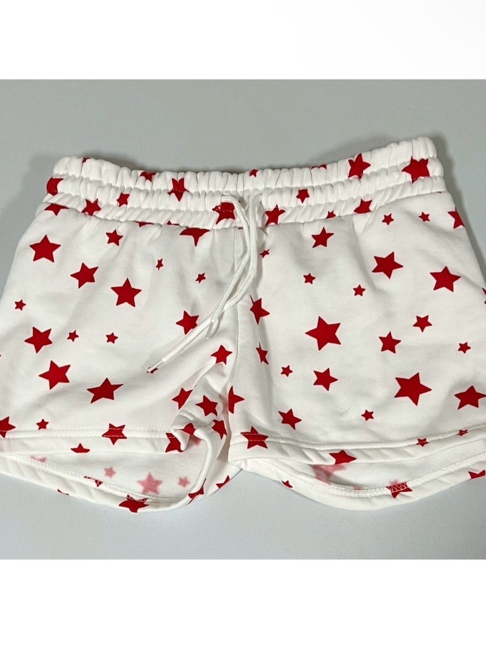 White Red Star Stars Shorts Bottoms Size S ❤️🤍 #shorts #casual #kawaii #summer